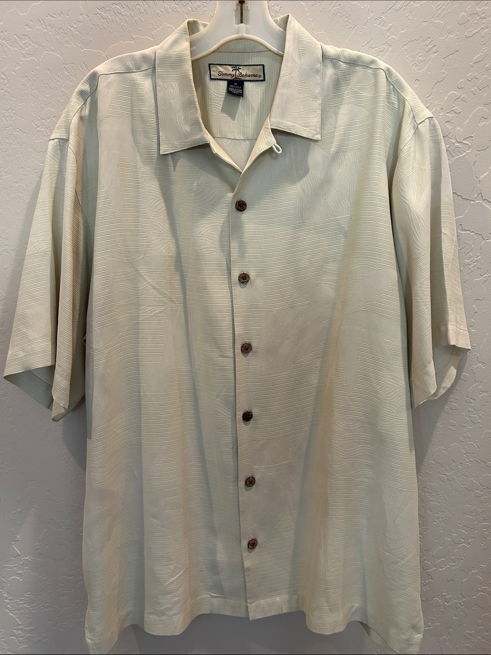 Tommy Bahama men’s silk s/s shirt, M